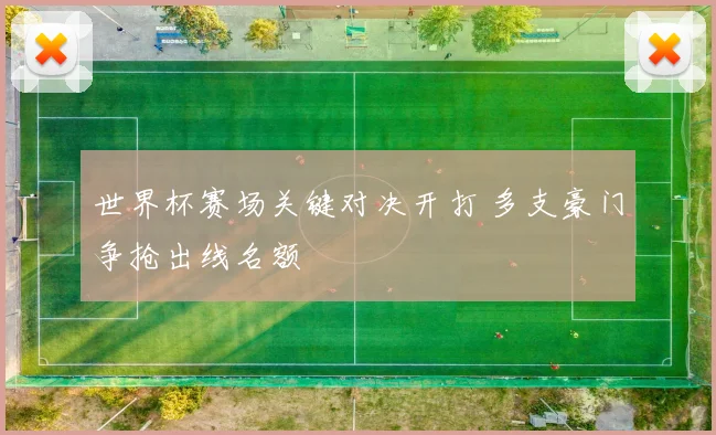 世界杯赛场关键对决开打 多支豪门争抢出线名额